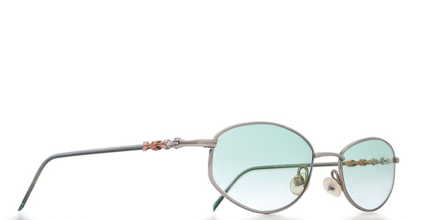 Lunette Voici Voila vintage by Alpina argent - Vert dégradé