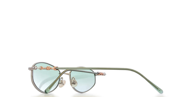 Lunette Voici Voila vintage by Alpina argent - Vert dégradé