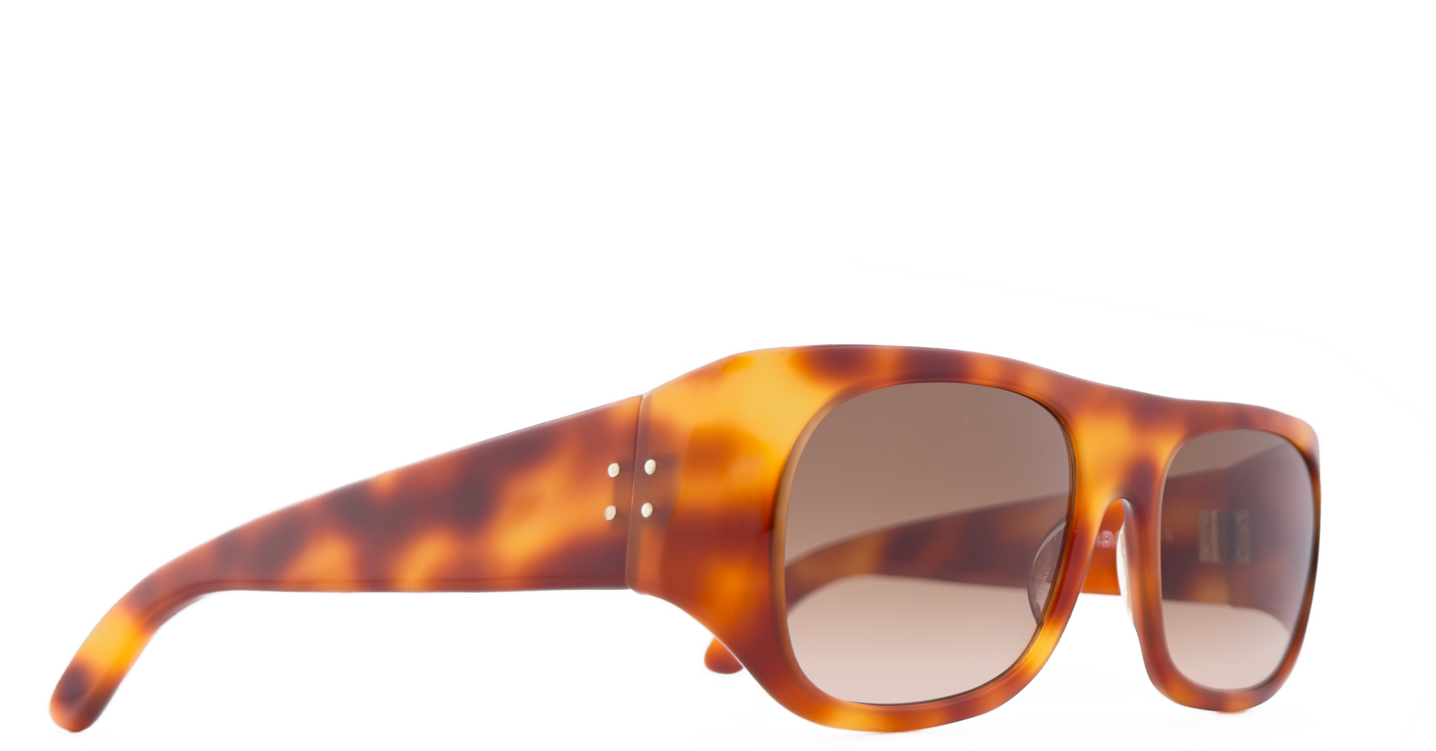Lunette IDC vintage acétate écailé / Brun dégradé