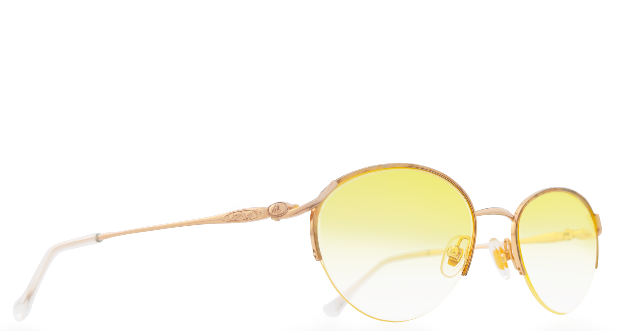 Lunette Molyneux vintage Or nylor oval - Jaune dégradé