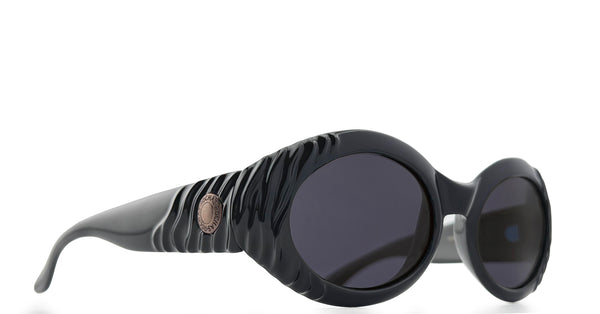 Lunette Rochas Paris vintage 90's acétate Noir