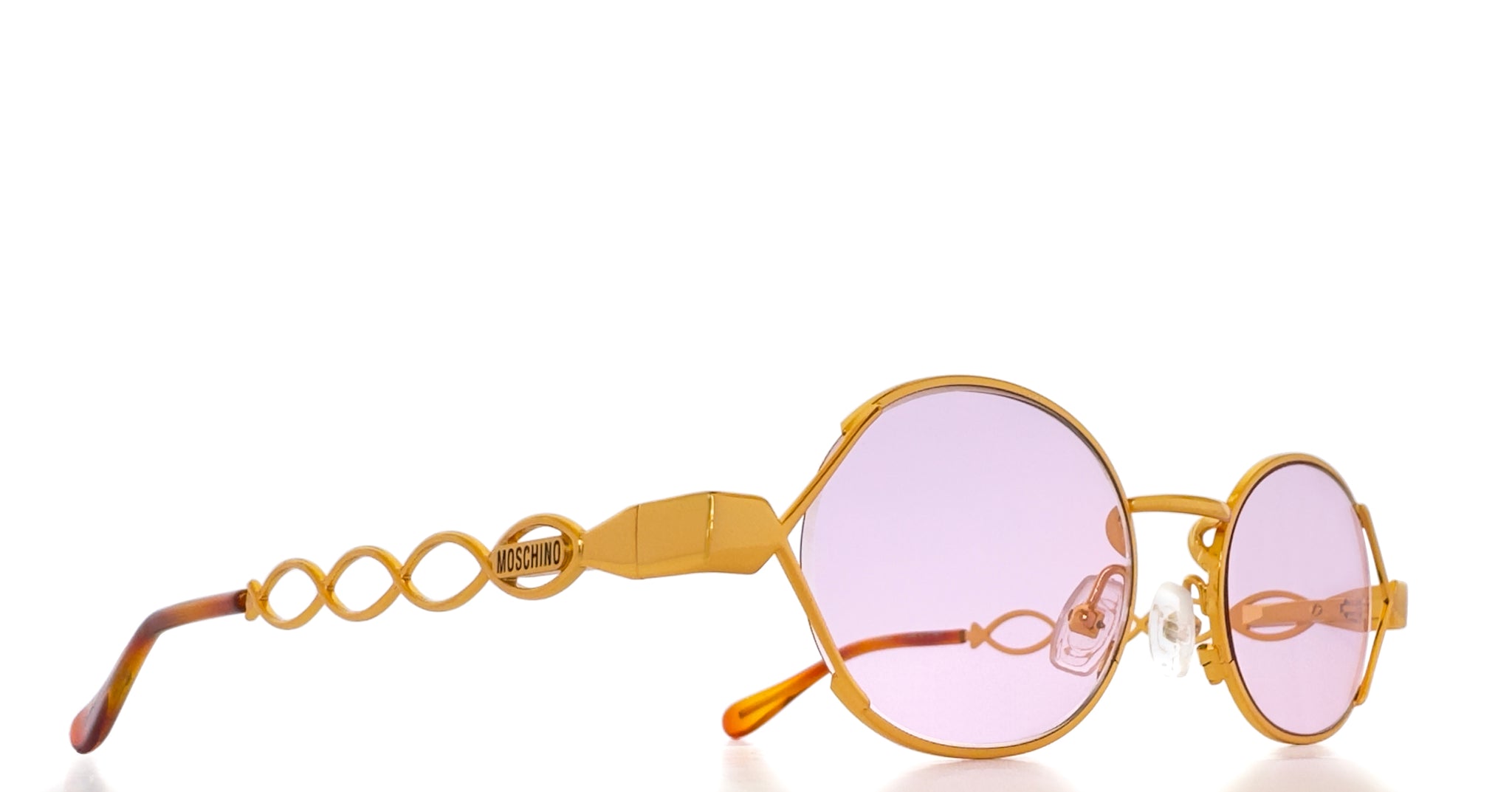 Lunette Moschino vintage by Persol Or oval / Violet