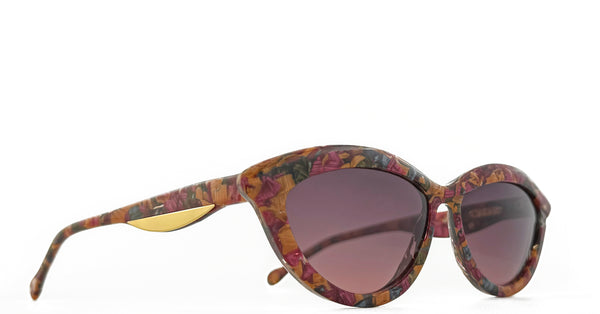 Lunette Cara M. vintage acétate oeil de chat multicolor / Violet dégradé