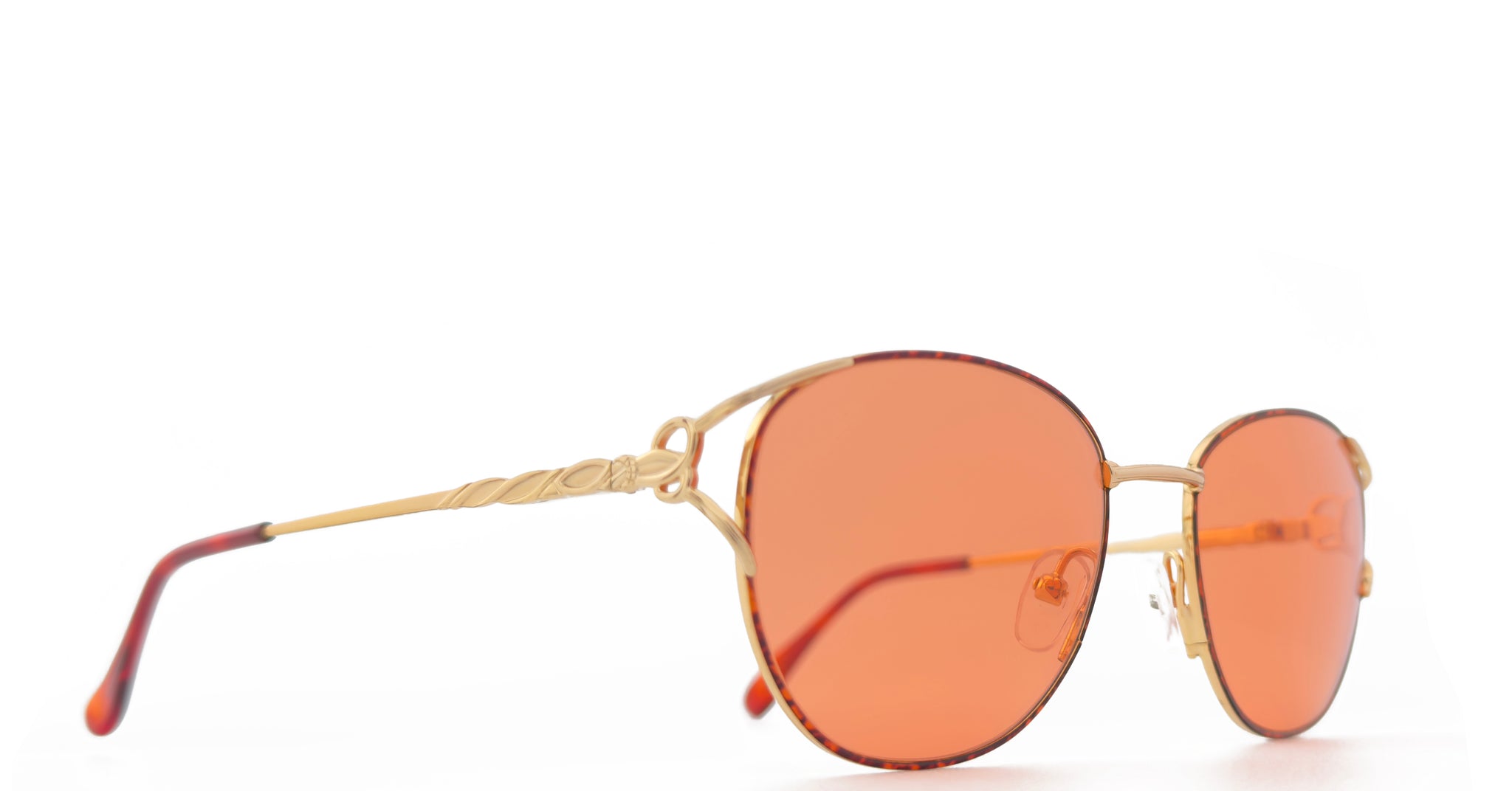 Lunette Pierre Cardin vintage by Safilo Or 90's / Orange