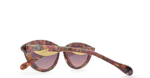 Lunette Cara M. vintage acétate oeil de chat multicolor / Violet dégradé