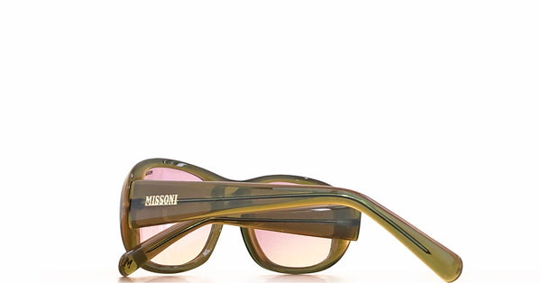 Lunette vintage Missoni acétate vert - Violet/jaune dégradé