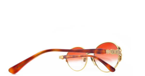 Lunette FENDI vintage Or branche acétate - Rouge dégradé
