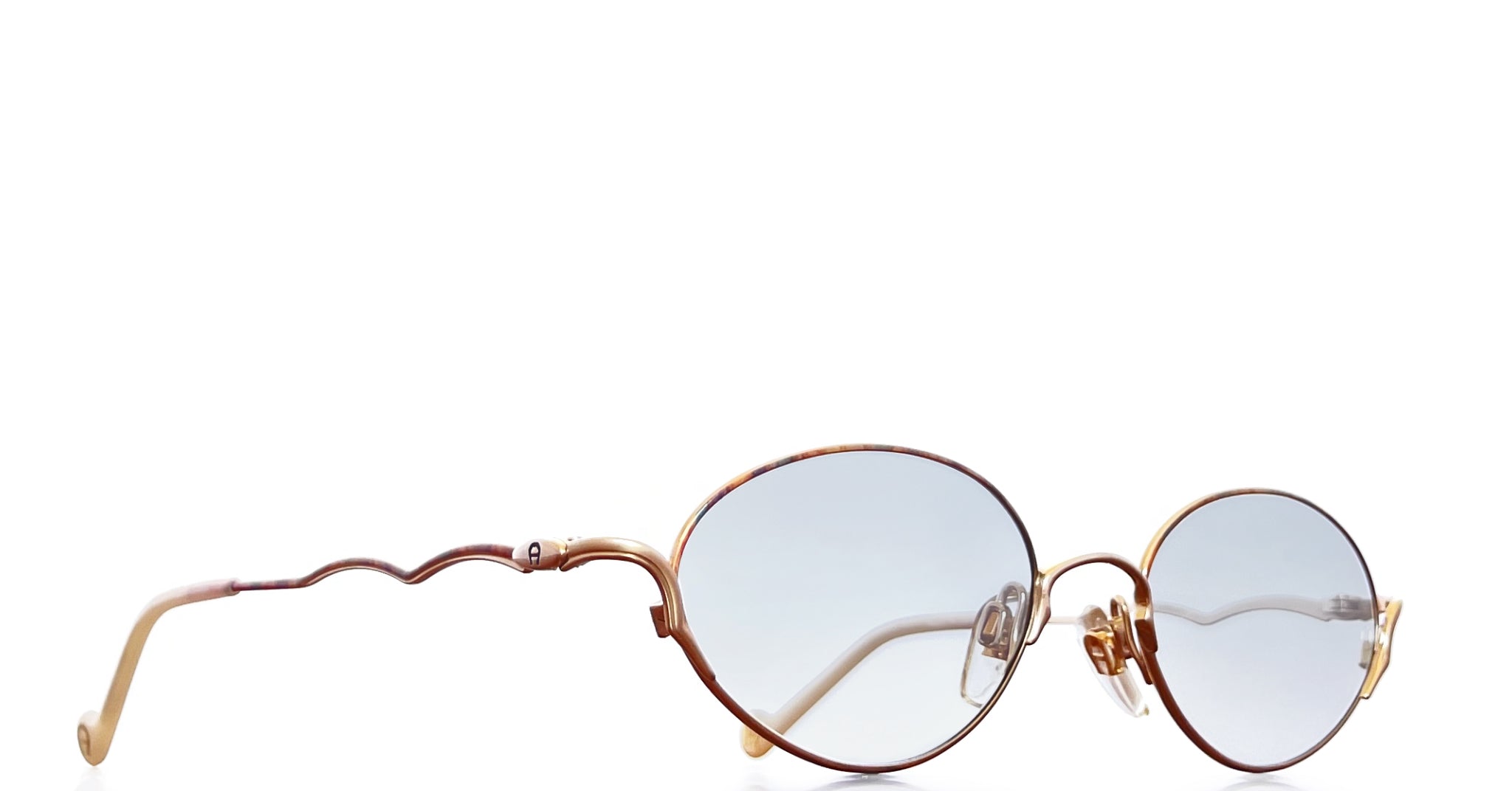 Lunette AIGNER vintage Or bleu/gris dégradé