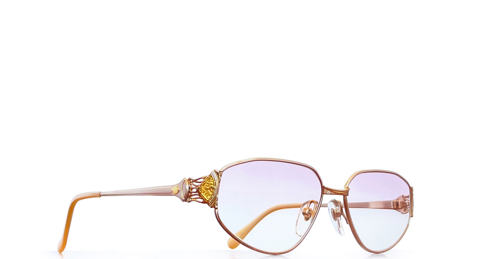 Lunette Orient vintage Or - Rose dégradé