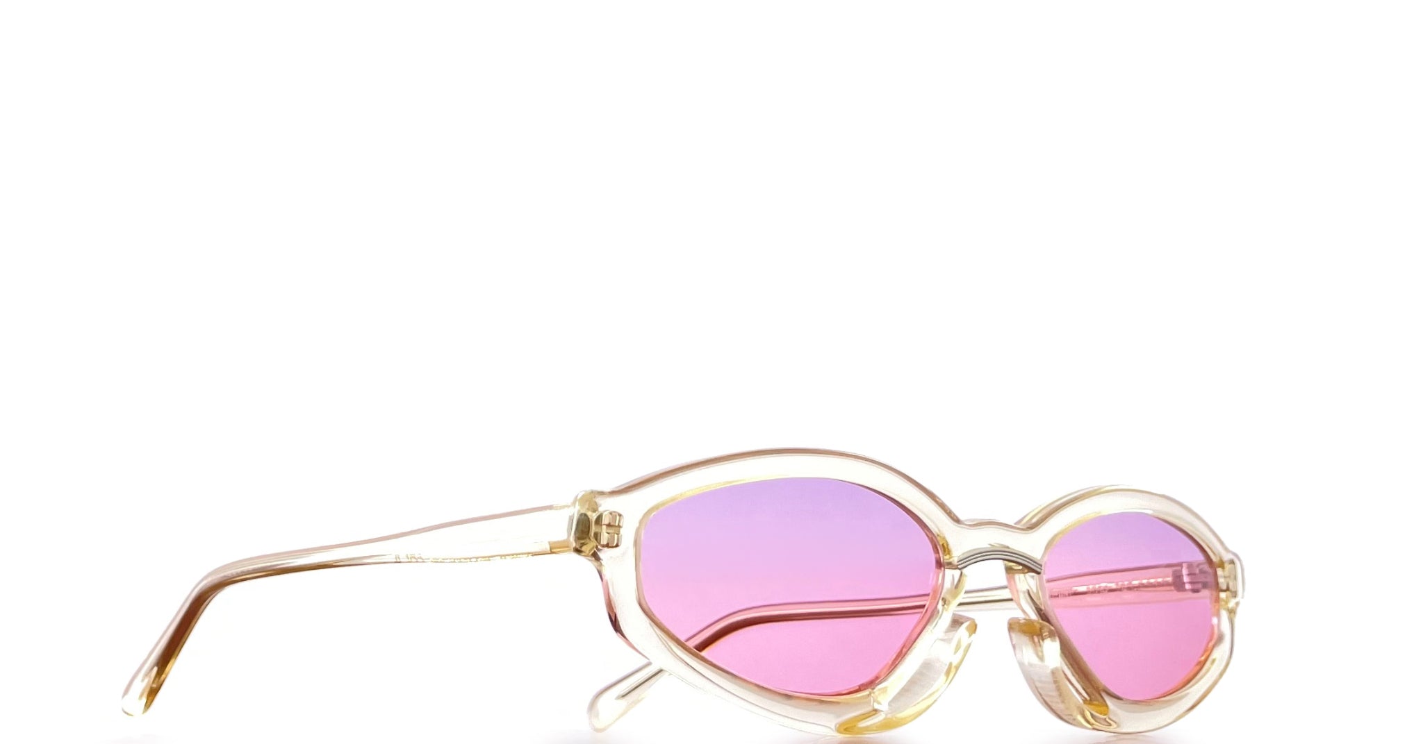 Lunette Franz Ruzicka acétate transparent  / Violet dégradé rose