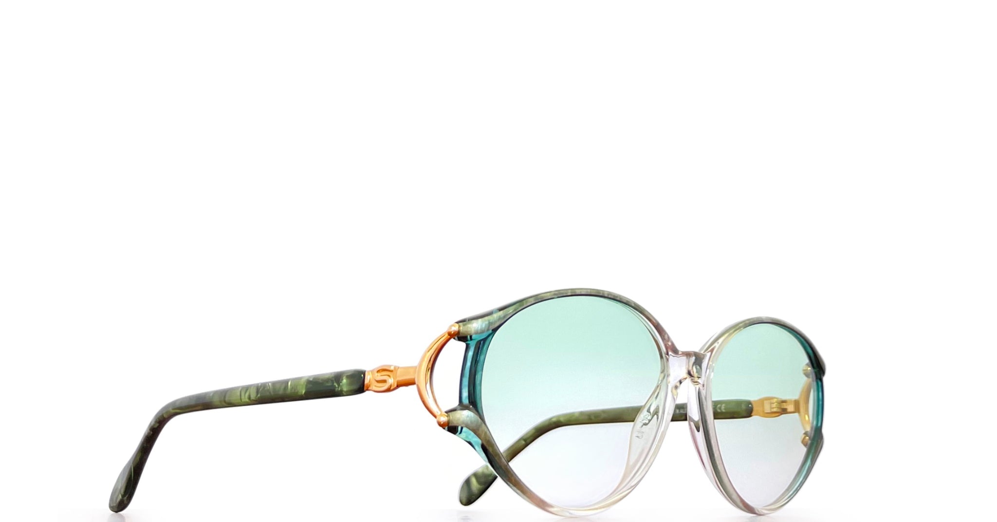 Lunette vintage Silhouette acétate - Vert dégradé