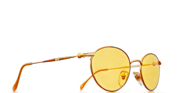 Lunette AIGNER vintage doré - Orange