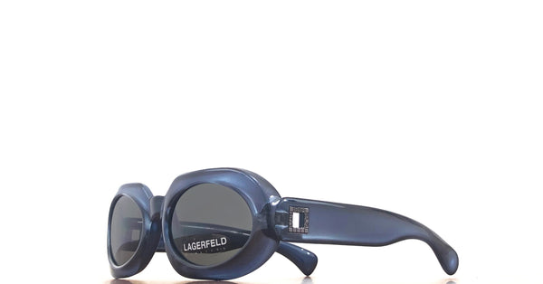 Lunette vintage LAGERFELD acétate bleu deadstock 90's