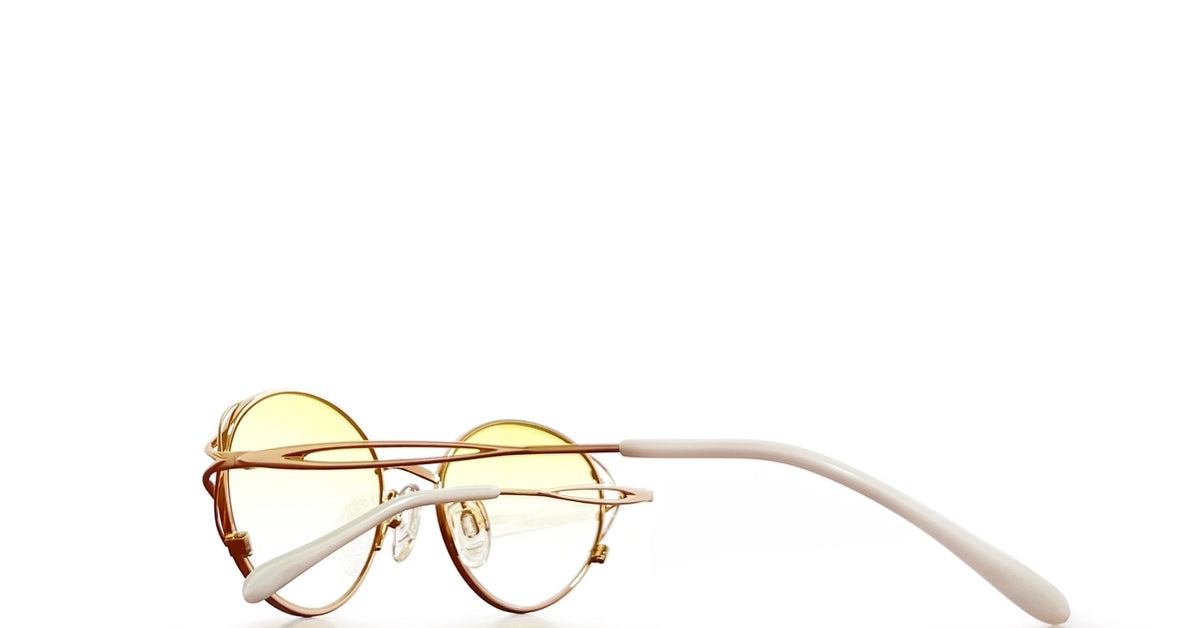 Lunettes De Soleil Vintage ESSILOR - Or & Acétate Écaillé Turquoise (Neuf Sans étiquette)
