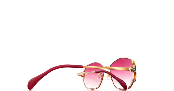 Lunette Renato Balestra vintage Or - Rouge dégradé