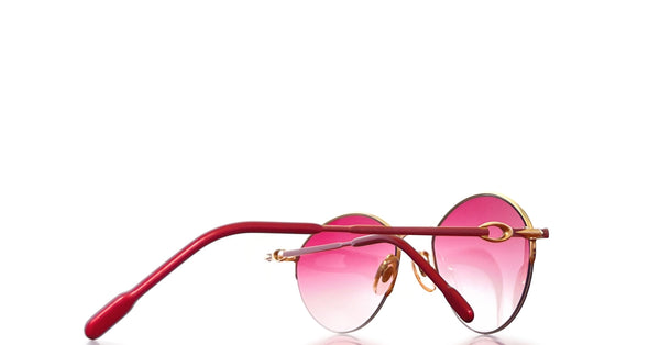 Lunette Desil vintage rolled gold 14Kt nylor / Rouge dégradé