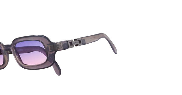 Lunette vintage LAGERFELD acétate rectangle Violet/rose dégradé